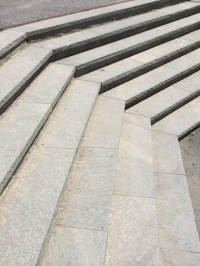 Rigi Kaltbad (LU) : Détail des escaliers, particulièrement bien conçus.